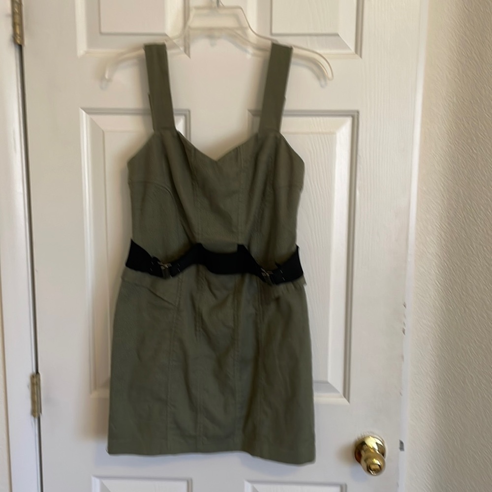 BCBGeneration army green mini dress